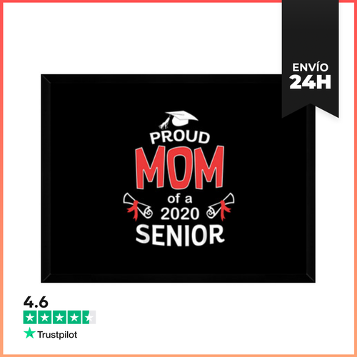 Cuadro Con Marco Horizontal Mamá Orgullosa De Un Graduado De 2020 - latostadora.com - Modalova