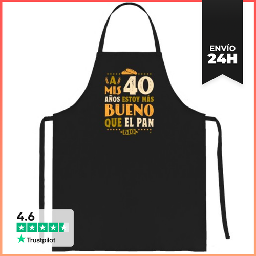 Delantal 40 Años Estoy Más Bueno Que El Pan LaTostadora - latostadora.com - Modalova