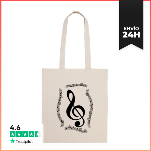 Bolsa De Tela Clave De Sol LaTostadora - latostadora.com - Modalova