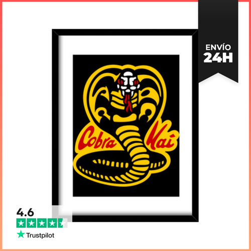 Cuadro Con Marco Vertical Karate Kid: Cobra Kai LaTostadora - latostadora.com - Modalova