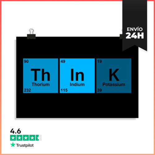 Póster Horizontal Think Blue LaTostadora - latostadora.com - Modalova