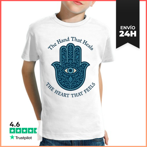 Camiseta Clásica Para Niños Mano De Fatima Hamsa Ojo Protector - latostadora.com - Modalova