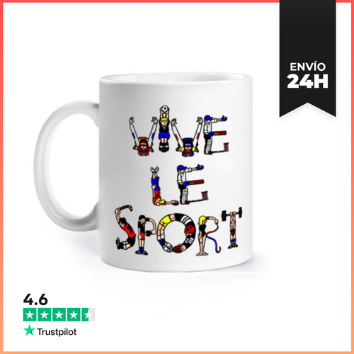 Taza Larga Vida Al Deporte LaTostadora - latostadora.com - Modalova