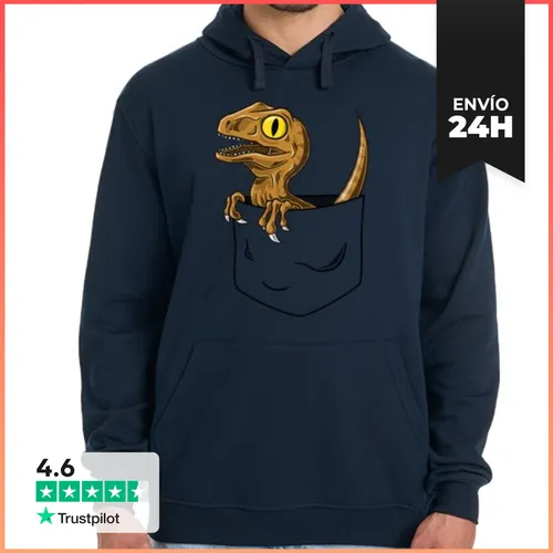 Sudadera Unisex Con Capucha Pocket Raptor LaTostadora - latostadora.com - Modalova