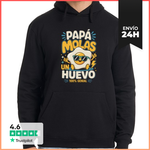 Sudadera Unisex Con Capucha Papá Molas Un Huevo LaTostadora - latostadora.com - Modalova