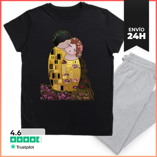 Pijama Kokeshi El Beso Estilo Klimt LaTostadora - latostadora.com - Modalova
