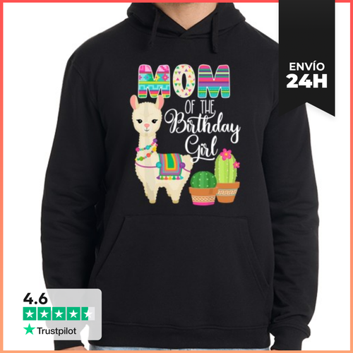 Sudadera Unisex Con Capucha Llama Cumpleaños Mamá De La Niña De - latostadora.com - Modalova