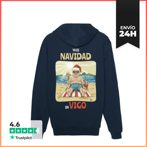 Sudadera Unisex Con Capucha Capucha Ya Es Navidad En Vigo - latostadora.com - Modalova