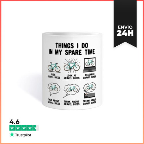 Taza Cosas Que Hago En Bicicleta De Grava En Mi Tiempo Libre - latostadora.com - Modalova