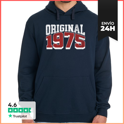 Sudadera Unisex Con Capucha 1975 Año De Nacimiento Original - latostadora.com - Modalova