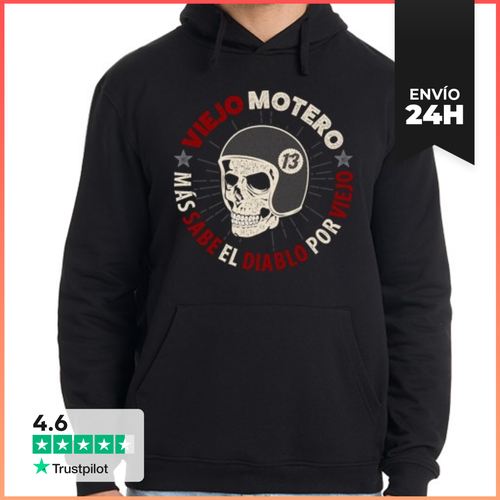 Sudadera Unisex Con Capucha Viejo Motero LaTostadora - latostadora.com - Modalova