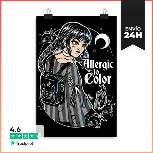 Póster Vertical Allergic To Color LaTostadora - latostadora.com - Modalova