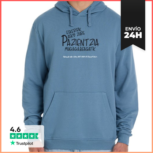 Sudadera Unisex Con Capucha Eskerrik Asko Zure Pazientzia Mug - latostadora.com - Modalova