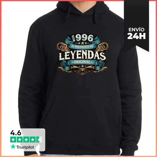 Sudadera Unisex Con Capucha 1996 El Movimiento De Leyendas - latostadora.com - Modalova