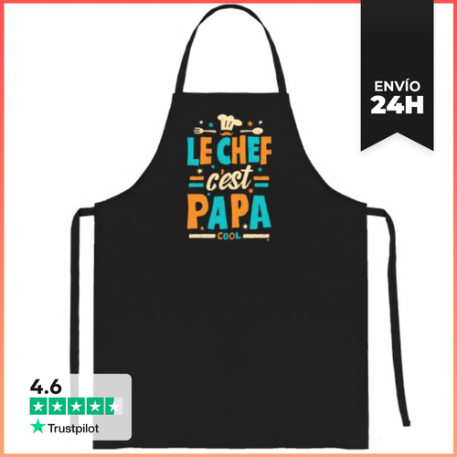 Delantal Le Chef C Est Papa LaTostadora - latostadora.com - Modalova