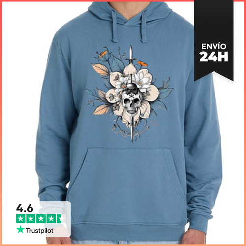 Sudadera Unisex Con Capucha Calavera Con Daga. Sudadera - latostadora.com - Modalova