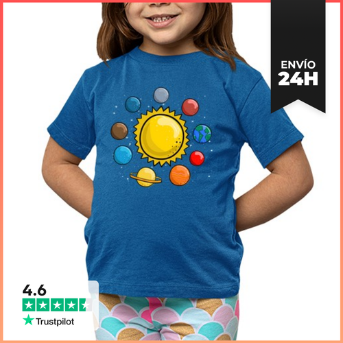 Camiseta Clásica Para Niños Solar System Galaxy Stars Kids Gift - latostadora.com - Modalova