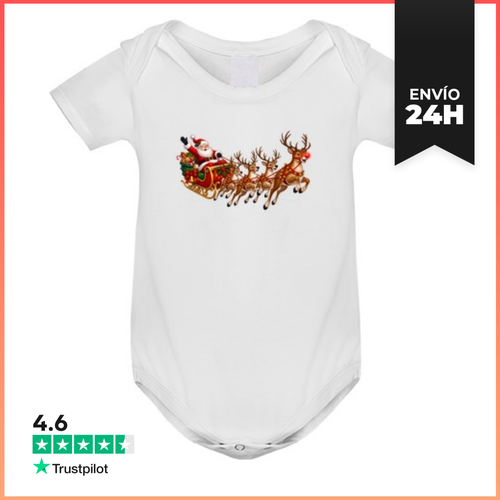 Body Bebé Papá Noel Y Su Trineo LaTostadora - latostadora.com - Modalova