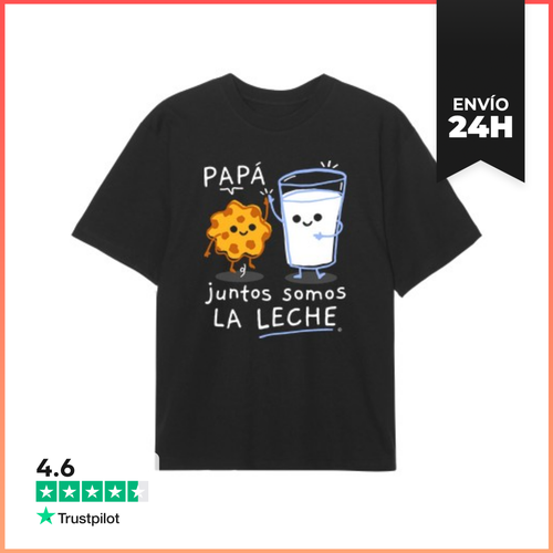 Camiseta Oversize Papá Juntos Somos La Leche Regalos Día Del - latostadora.com - Modalova