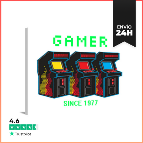Lienzo Horizontal Gamer Since 1977 LaTostadora - latostadora.com - Modalova
