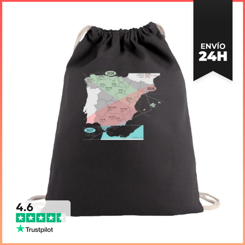 Mochila Saco Con Cuerdas Mochila Saco Con Cuerdas Mapa Eclipses - latostadora.com - Modalova