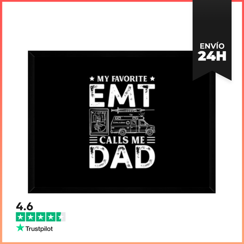 Cuadro Con Marco Horizontal Regalo De EMT Para Papá Mis Llamadas - latostadora.com - Modalova