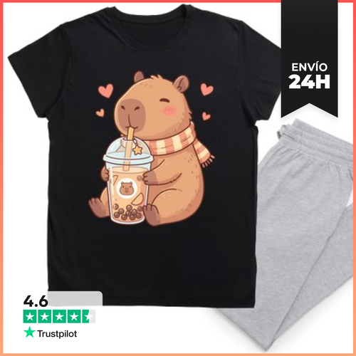 Pijama Capibara Kawaii Boba LaTostadora - latostadora.com - Modalova