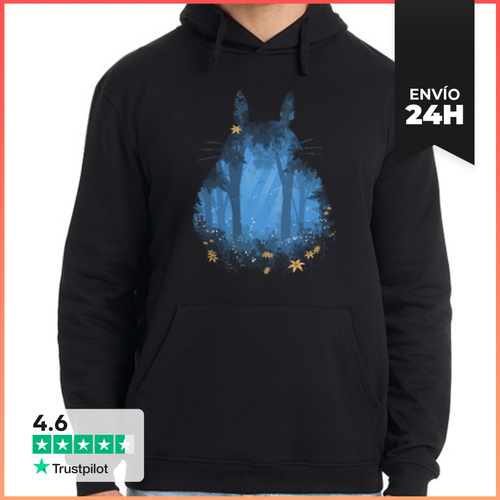 Sudadera Unisex Con Capucha Totoro Azul LaTostadora - latostadora.com - Modalova