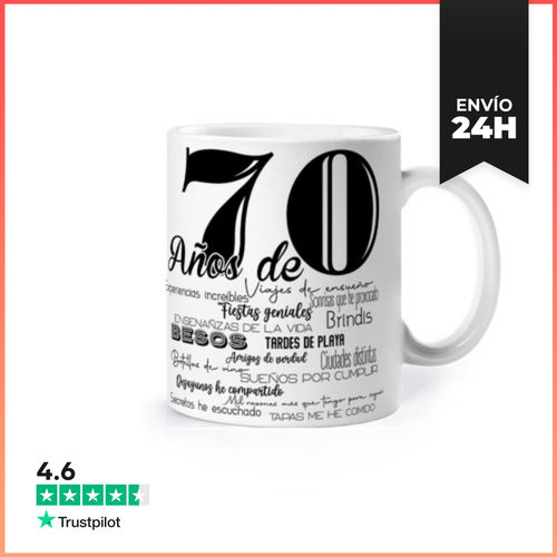 Taza 70 AÑOS LaTostadora - latostadora.com - Modalova