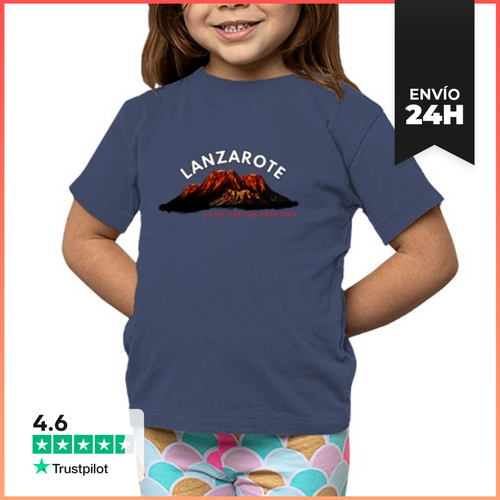 Camiseta Clásica Para Niños Lanzarote La Isla De Los Volcanes - latostadora.com - Modalova