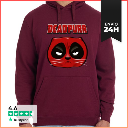 Sudadera Unisex Con Capucha Deadpurr LaTostadora - latostadora.com - Modalova