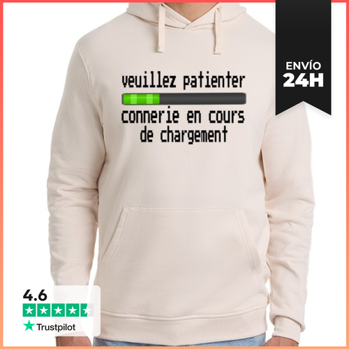 Sudadera Unisex Con Capucha Hombre, Sudadera Con Capucha, Blanco - latostadora.com - Modalova