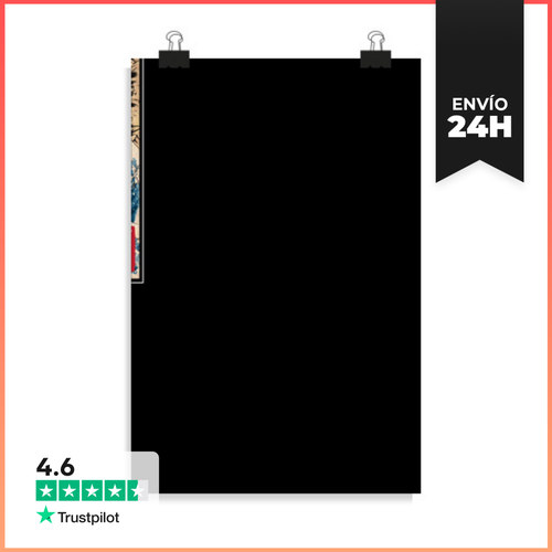 Póster Vertical Orca In Japan Woodblock LaTostadora - latostadora.com - Modalova