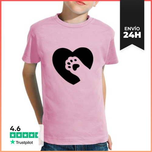 Camiseta Clásica Para Niños Corazon De Gato LaTostadora - latostadora.com - Modalova