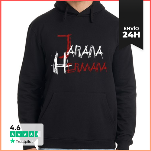 Sudadera Unisex Con Capucha Jarana Hermana Blanco- La Casa De - latostadora.com - Modalova