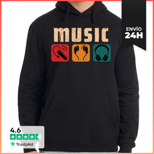 Sudadera Unisex Con Capucha Diseño Musical Para Amantes De La - latostadora.com - Modalova