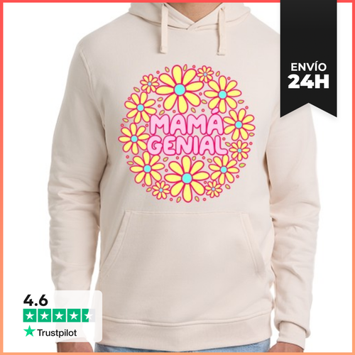 Sudadera Unisex Con Capucha Mamá Genial LaTostadora - latostadora.com - Modalova