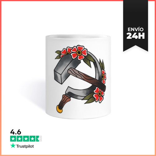 Taza Hoz Y Martillo Tattoo Old School Taza LaTostadora - latostadora.com - Modalova