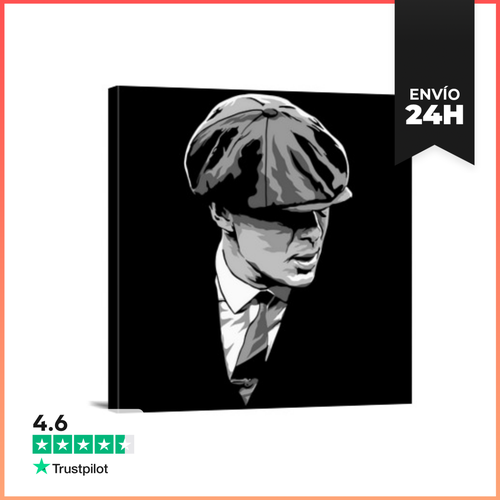 Lienzo Cuadrado Tommy Shelby (Peaky Blinders) LaTostadora - latostadora.com - Modalova