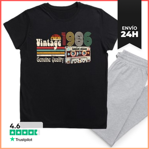 Pijama 40 Años 1986 Cumpleaños Ochentero LaTostadora - latostadora.com - Modalova