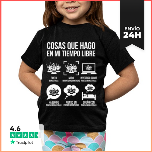 Camiseta Clásica Para Niños Pintar Miniaturas Cosas Que Hago En - latostadora.com - Modalova