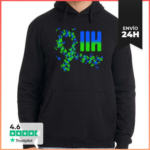 Sudadera Unisex Con Capucha Iih Pseudotumor Cerebri Mariposa - latostadora.com - Modalova