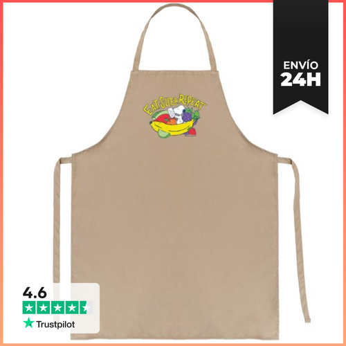 Delantal Snoopy Eat Sleep Repeat LaTostadora - latostadora.com - Modalova
