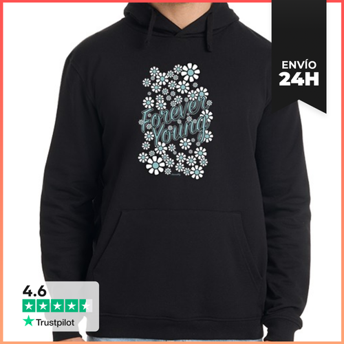 Sudadera Unisex Con Capucha Forever Young LaTostadora - latostadora.com - Modalova