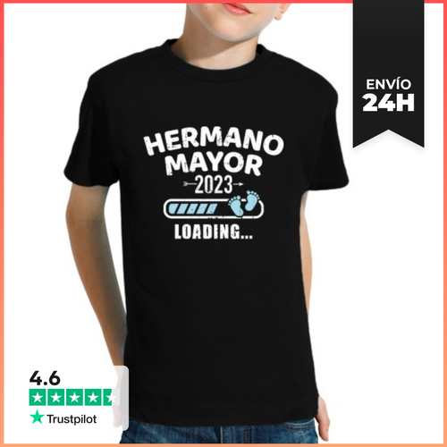 Camiseta Clásica Para Niños Hermano Mayor 2023 Cargando - latostadora.com - Modalova