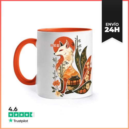 Taza De Colores Kitsune LaTostadora - latostadora.com - Modalova