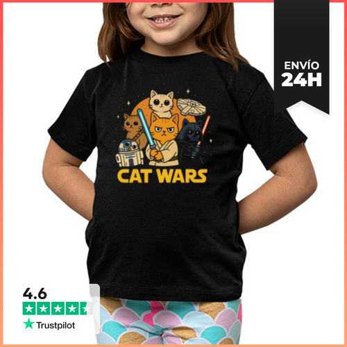 Camiseta Clásica Para Niños Guerras De Gatos LaTostadora - latostadora.com - Modalova