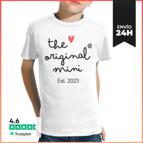 Camiseta Clásica Para Niños The Original Mini AÑO PERSONALIZABLE - latostadora.com - Modalova