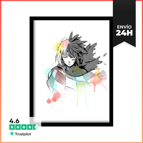 Cuadro Con Marco Vertical Howl Watercolor LaTostadora - latostadora.com - Modalova