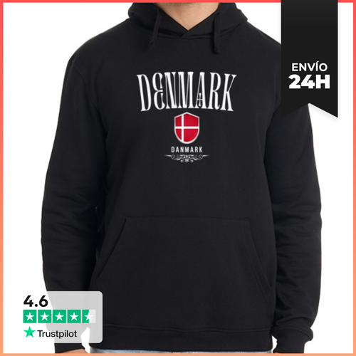 Sudadera Unisex Con Capucha Dinamarca Bandera, Orgullo Danés - latostadora.com - Modalova
